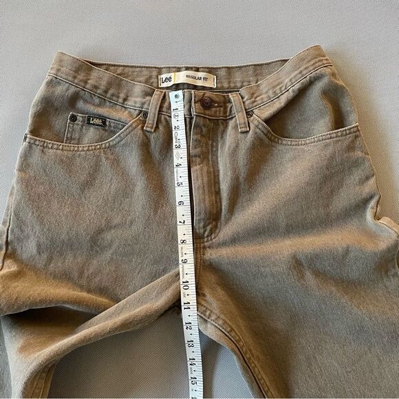 Vintage Lee Denim Jeans Regular Fit Beige Neutral Men’s Size 32x32 EUC - Picture 8 of 11